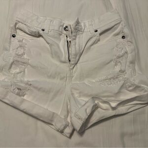 American Eagle Outfitters White Denim Shorts